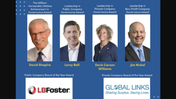 The National Association of Corporate Directors (NACD) Three Rivers Chapter earlier this month presented its 2024 awards, honoring company boards and directors in the public, private, and non-profit sectors for their achievements. (NACD Three Rivers Chapter Image)