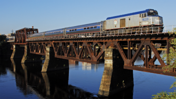 By spring 2026, Amtrak and CSX, in partnership with the Northern New England Passenger Rail Authority, will install a PTC system on more than 100 miles of track to support Downeaster service. (Amtrak Photograph)