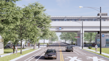 High school students this summer will shadow CTA’s construction management team and document the 5.6-mile Red Line Extension project. (Project Rendering Courtesy of CTA)
