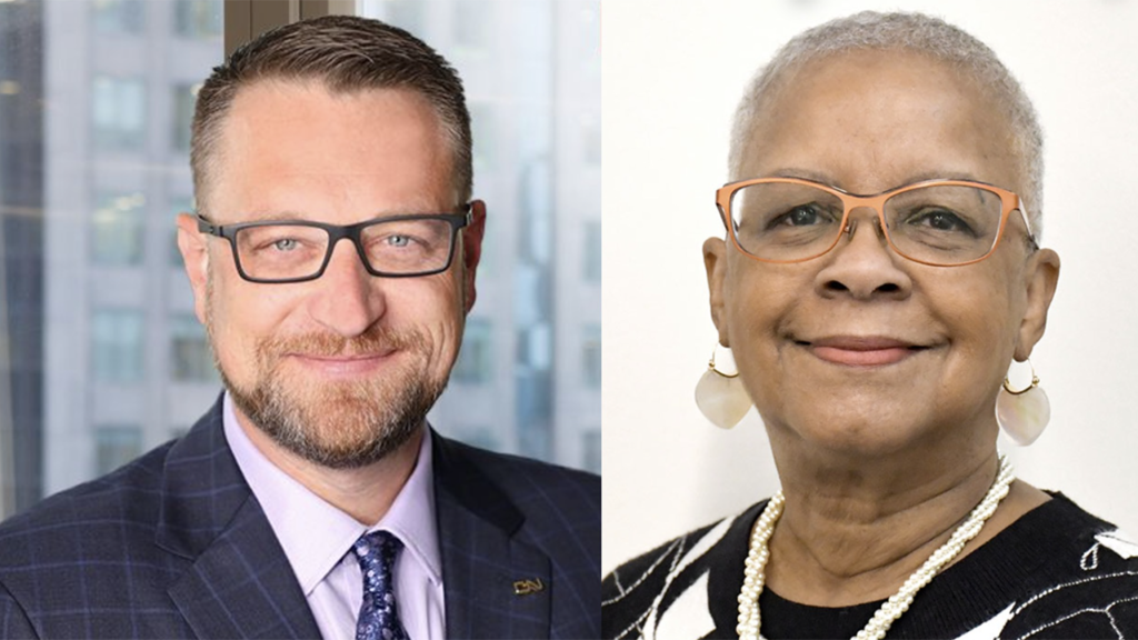 Pictured, left to right: Matthew McClaren, Vice President, Safety at CN, and Dr. LaVerne Lewis, TriMet Board President. (Photographs Courtesy of the respective companies)