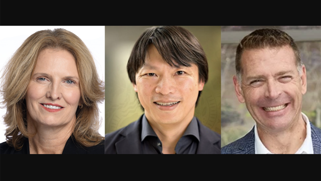 Pictured, Left to Right: Jean Savage, Trinity Industries and Parker Hannifin Corporation (Trinity Industries Photograph); Chris Avery, Arctic Gateway Group; and Justin Garrod, HDR. (Photographs courtesy of the respective companies unless otherwise noted.)