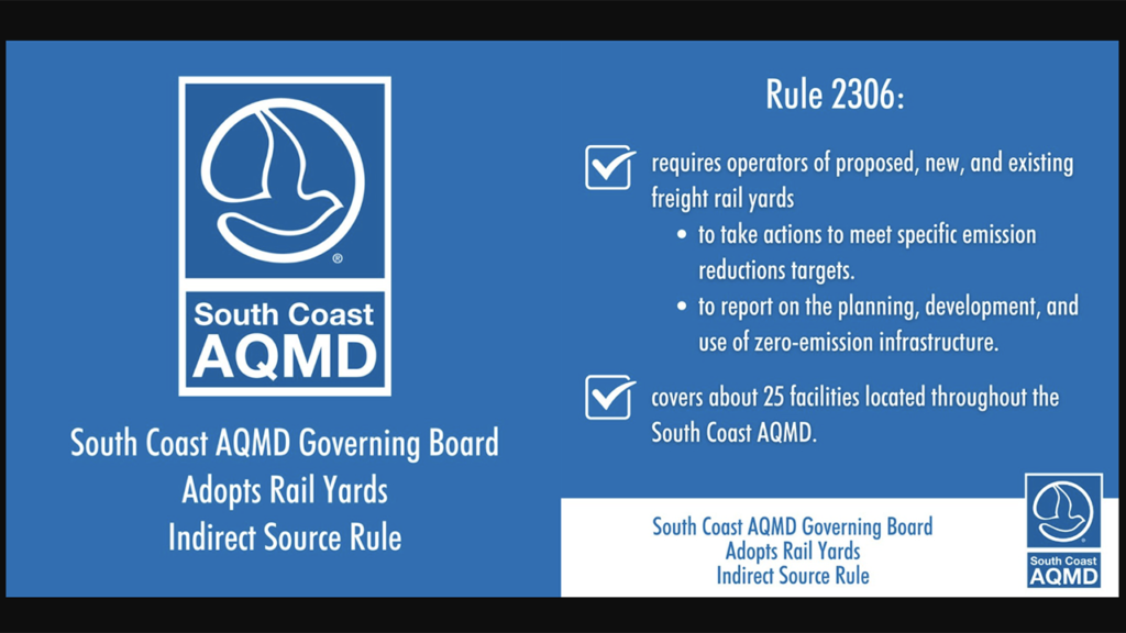 South Coast AQMD’s Rail Yards ISR will only become effective if the EPA approves it plus CARB’s associated rules on locomotives and drayage truck fleets. (Images Courtesy of South Coast AQMD)