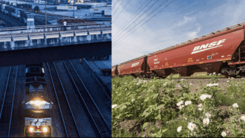 (Norfolk Southern Photograph, Left; BNSF Photograph, Right)