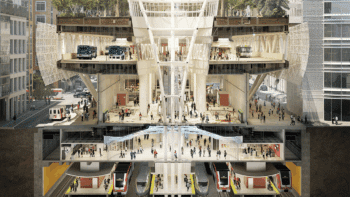 Transbay Joint Powers Authority is leading The Portal project, which is slated to bring Caltrain, and potentially the California High-Speed Rail Authority’s system, to San Francisco’s Salesforce Transit Center. (Transbay Joint Powers Authority Rendering)