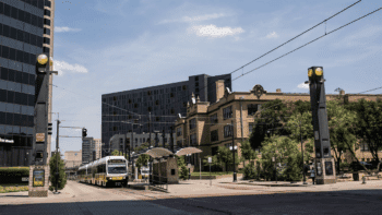 “Proximity to DART adds value to development,” DART President and CEO Nadine Lee said during her State of the Agency address. “The impact of DART light rail investments on local development shows residential and office space rent for substantially higher than surrounding projects.” (DART Photograph)