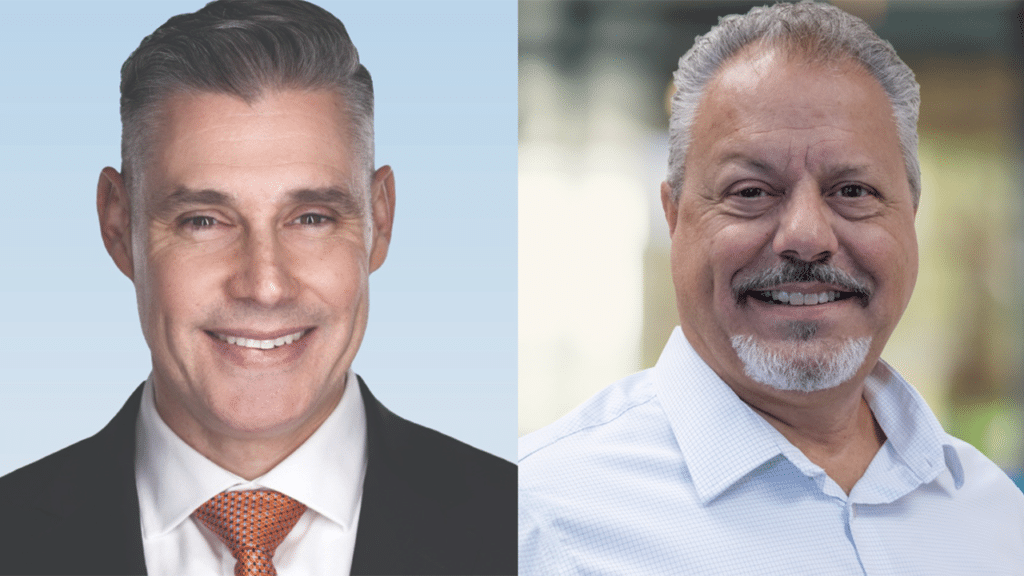 Jeffrey Gonneville, WSP (left), and William Webb, Balfour Beatty US/TPG. (Photographs Courtesy of WSP, left; and Business Wire)