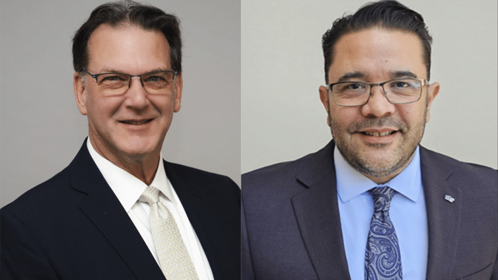 Byl Herrmann, Amtrak (left) and Miguel Santiago, STV. (Photographs courtesy of the respective companies)