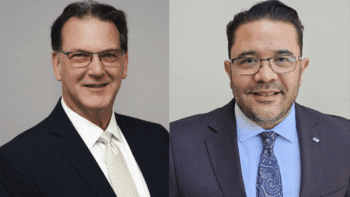 Byl Herrmann, Amtrak (left) and Miguel Santiago, STV. (Photographs courtesy of the respective companies)