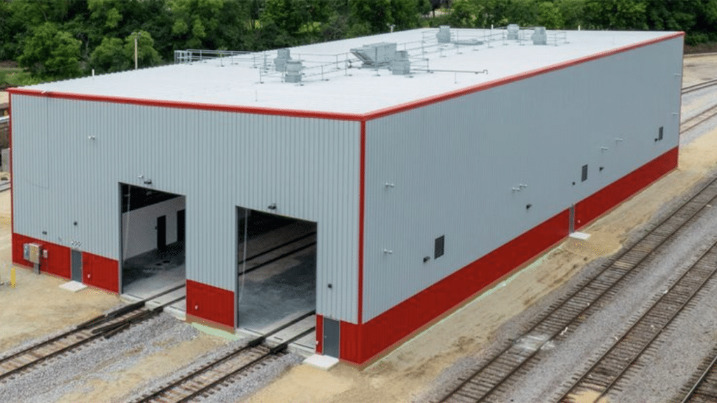 Pictured: WSOR’s newest locomotive shop in Janesville, Wis. (Watco Photograph)