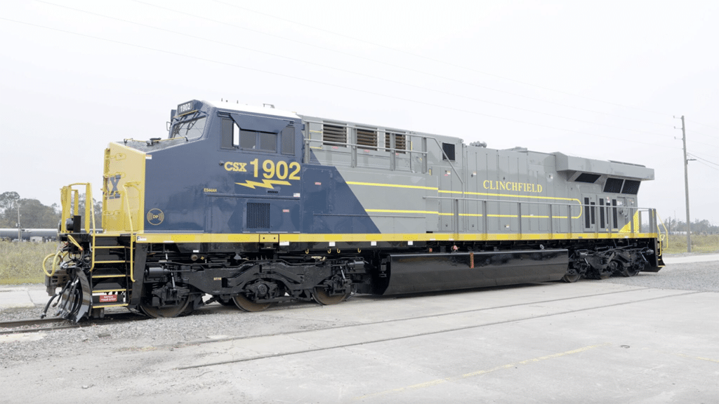 CSX’s 20th Heritage Locomotive celebrating the Clinchfield Railroad. (CSX Photograph)