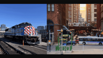 (Metra Photograph, Left; CTA Photograph, Right)