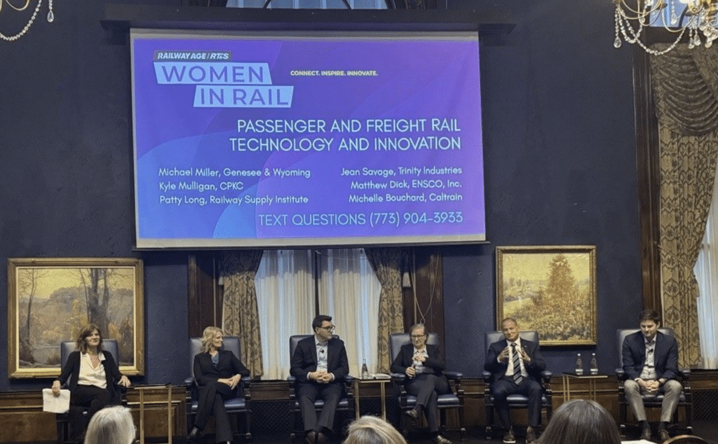 “G&W is pleased to be at this year's Railway Age [and RT&S] Women in Rail Conference!” the company reported via social media during the event. “Our CEO, Michael Miller, was a featured speaker today on a panel for passenger and freight rail technology and innovation. #womeninrail #railinnovation #railtechnology” (Photograph Courtesy of G&W)