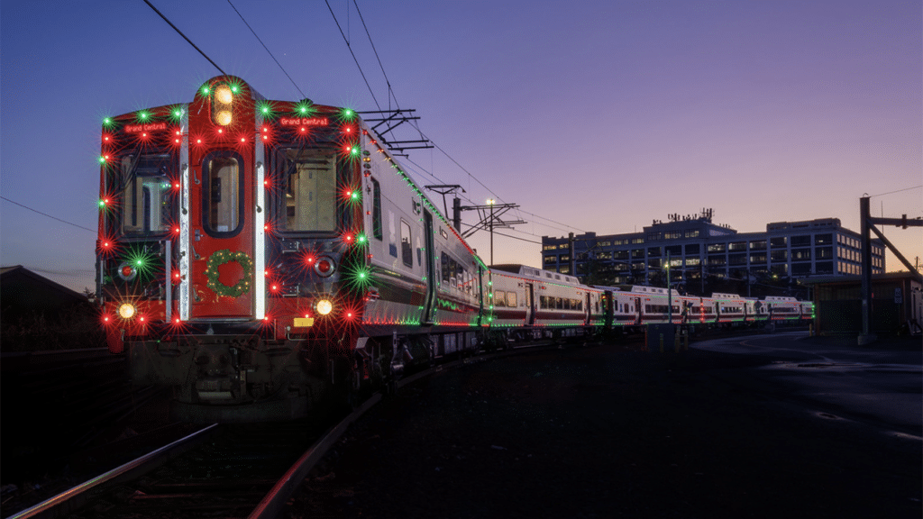 MTA Metro-North Railroad will run its first-ever Holiday Lights Train on all three commuter rail lines from Nov. 29 through New Year’s. (Photo: MTA / Emily Moser)