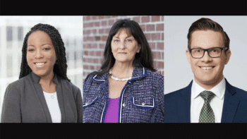 Pictured (L to R): Ayanna Smith, TNW (Photo: TNW); Annette Ebright, Balfour Beatty (Photo: Business Wire); and Brady Babbitt, STV (Photo: STV)