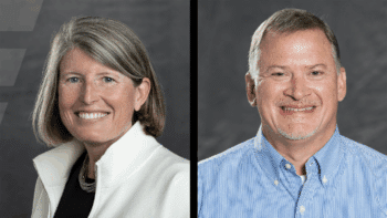 Annie Adams (left) and PC Bryant of NS. (Photograph Courtesy of NS)