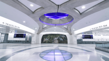 Grand Central Madison (pictured) was selected for the World’s Most Beautiful Passenger Stations 2024 List, along with Schafbergbahn Station in St. Wolfgang, Austria; Bell Station in Melbourne, Australia; Beijing Station in Beijing, China Toulouse; Matabiau Station in Toulouse, France; and Chiaia Metro Station in Naples, Italy. (Marc A. Hermann / MTA)