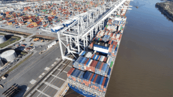 Georgia Ports Authority is using $120 million in federal grants for electrical and rail infrastructure improvement projects. (GPA Photograph)