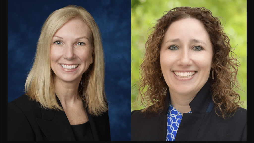 Kristin Bevil of Pinsly Railroad Company and Short Line Safety Institute (left) and Claire Khouri of TriMet. (Photographs courtesy of the respective organizations)