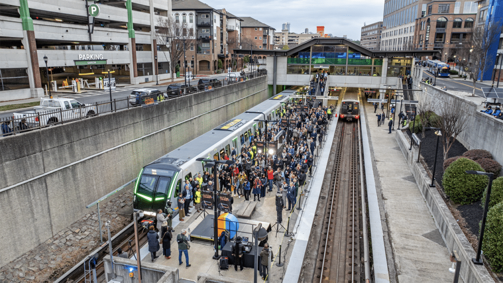 “These new railcars are an inspiration to everyone at MARTA and to our customers who will get to experience a cleaner and safer ride—and hopefully one that shows them how transit can make their lives easier and their trip more enjoyable,” General Manager and CEO Collie Greenwood said Jan. 30 at the State of MARTA event. “The future of transit begins now at MARTA, and the State of MARTA is strong.” (Photograph Courtesy of MARTA)