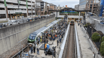 “These new railcars are an inspiration to everyone at MARTA and to our customers who will get to experience a cleaner and safer ride—and hopefully one that shows them how transit can make their lives easier and their trip more enjoyable,” General Manager and CEO Collie Greenwood said Jan. 30 at the State of MARTA event. “The future of transit begins now at MARTA, and the State of MARTA is strong.” (Photograph Courtesy of MARTA)