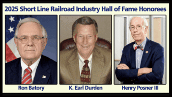 The Short Line Hall of Fame honorees for 2025—pictured above—have “not only transformed small railroads into significant economic contributors, but each in their own way advanced the industry through dedicated leadership and advocacy,” ASLRRA President Chuck Baker said. (ASLRRA Image)