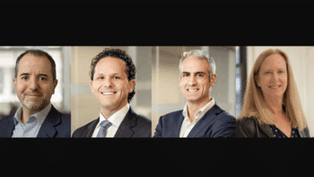 Pictured, Left to Right: Marcos Díaz González, John Ponzio, and Garo Hovnanian of STV, and Janet Campbell-Lorenc of HNTB Corporation. (Photographs Courtesy of the Respective Organizations)