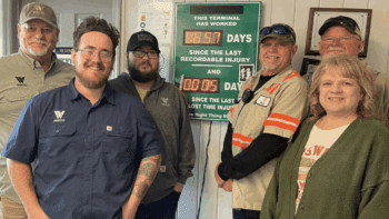 Watco recently congratulated its Guntersville Terminal staff for a “significant safety milestone.” (Watco Photograph)