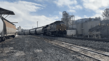 CSX recovery efforts are progressing after Hurricane Helene struck last fall. Service is now resuming north of Spruce Pine, N.C., on the Blue Ridge Subdivision. (Screen Grab from CSX video)