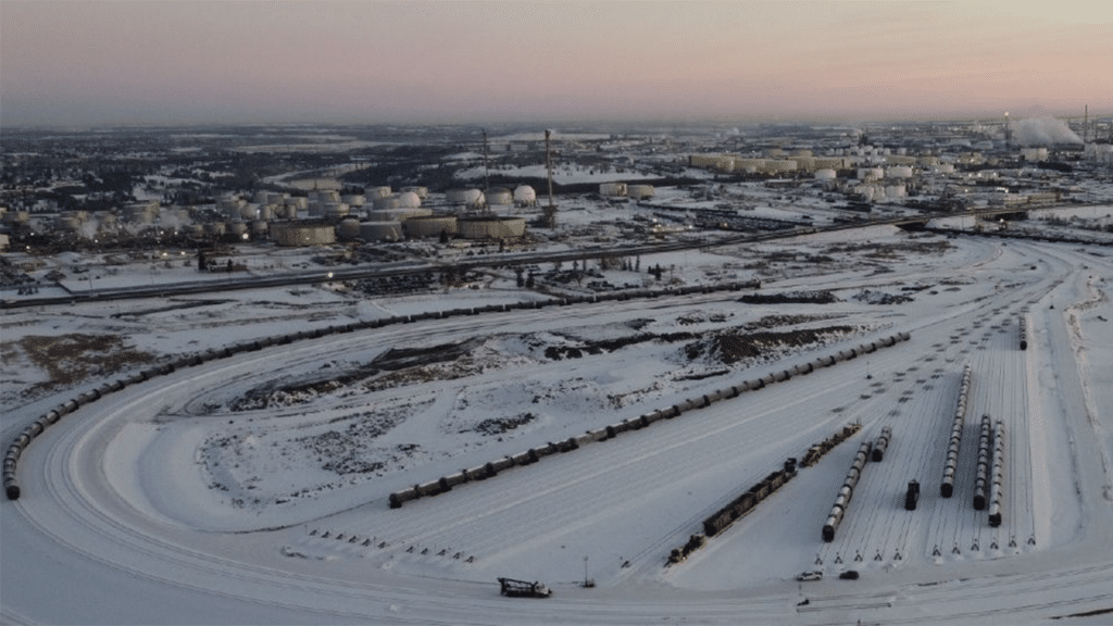 The Cando Southlands Rail Yard in Strathcona County, Alberta. (Cando Photograph)