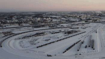 The Cando Southlands Rail Yard in Strathcona County, Alberta. (Cando Photograph)