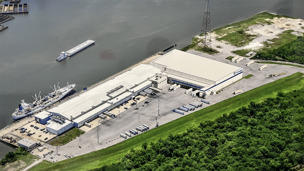 Pictured: Lineage’s Jourdan Road cold storage facility in New Orleans East. (Port NOLA Photograph)