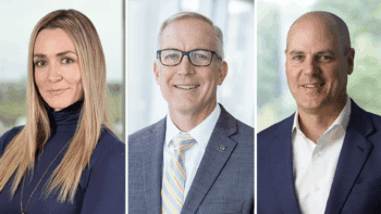 From left, Tara Erwin, Mike Estes and David Kinard of HDR. (Photographs Courtesy of HDR)