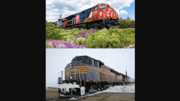 (Photographs courtesy of the respective railroads)