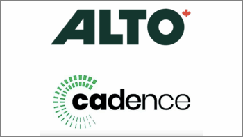 A high-speed rail development contract was signed March 21 by Crown corporation Alto (formerly VIA HFR) and the Cadence consortium. The nearly 660-mile line will be dedicated electrified HSR, with trains running up to 186 mph between Toronto and Quebec City, with stops at Peterborough, Ottawa, Montréal, Laval, and Trois-Rivières. (Logos Courtesy of CNW Group/Alto)