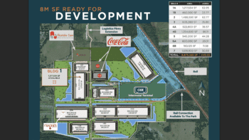 The Central Florida Integrated Logistics Park is along the I-4 corridor and near a dedicated CSX Intermodal terminal. (Map Courtesy of the City of Winter Haven, Fla.)