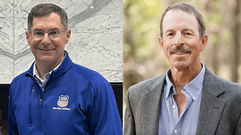 UP Chief Safety Officer Rod Doerr (left) and Darell Luther, CEO and Founder of Tealinc LLC. (Photographs courtesy of the respective organizations)