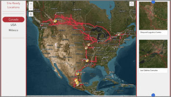 CPKC Site Ready Program locations. (Image Courtesy of CPKC)