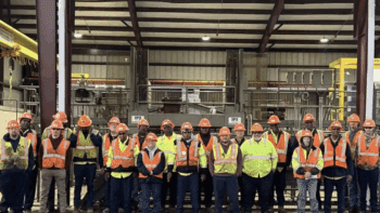 ST&T’s 30-member team has an “unwavering commitment to safety,” according to owner CPKC, and has increased output from 460,000 ties in 2022 to more than 700,000 in 2024. (Screen Grab from CPKC video)