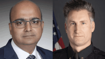 Devendra Kumar of Michael Baker International (left) and Steve Martingano of Denver (Colo.) Regional Transportation District. (Photograph courtesy of the respective organizations)