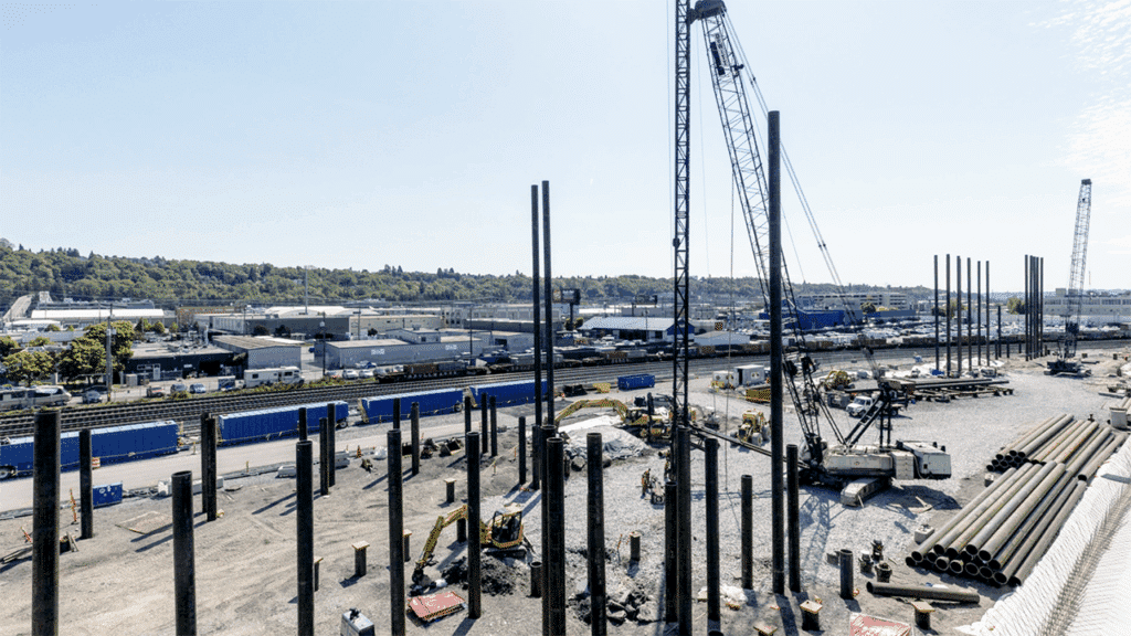 Upgrades are under way at Amtrak’s King Street Yard in Seattle, Wash. (Amtrak Photograph)