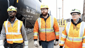 “A picture is worth a thousand words when it comes to documenting hazards, and the [Enablon] app allows just that,” says Carolyn David, Senior Manager, Safety Systems at CN. “It’s making a positive impact for our teams, who are empowered to look out for each other by reporting near misses or potential hazards. It means we can take any prompt corrective actions to keep employees safer.” (CN Photograph)