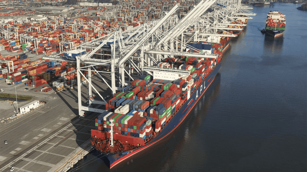 “Georgia Ports continues to grow U.S. East Coast market share and with the shifting trade patterns in Asia and India, that bodes well for our future,” GPA President and CEO Griff Lynch said on July 29. (GPA Photograph)