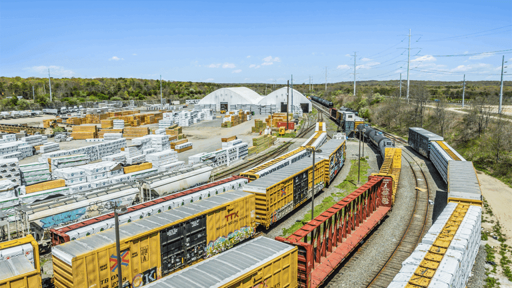 Brookhaven Rail Terminal in Long Island, N.Y. (Photograph courtesy of OmniTRAX)