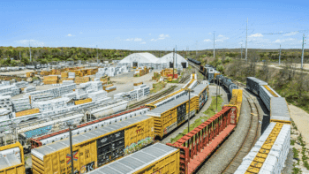 Brookhaven Rail Terminal in Long Island, N.Y. (Photograph courtesy of OmniTRAX)