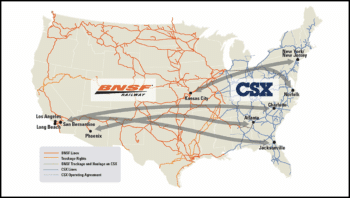 (Map Courtesy of BNSF and CSX)
