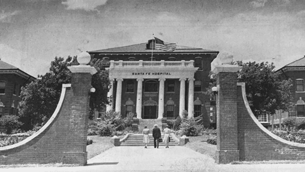 Santa Fe Hospital in Temple, Texas, from Santa Fe magazine in January 1943. (Courtesy of BNSF)