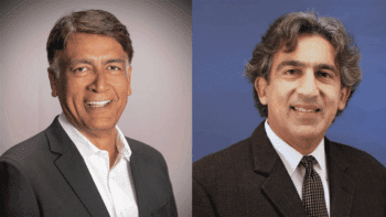 California High-Speed Rail Authority CEO Ian Choudri (left) and HNTB Digital Delivery Senior Advisor Kourosh Langari. (Photographs courtesy of the respective organizations)