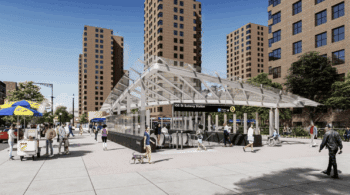 A new station at 106th Street (rendering above, courtesy of the New York MTA) is part of the Phase 2 extension of the Second Avenue Subway in New York City.
