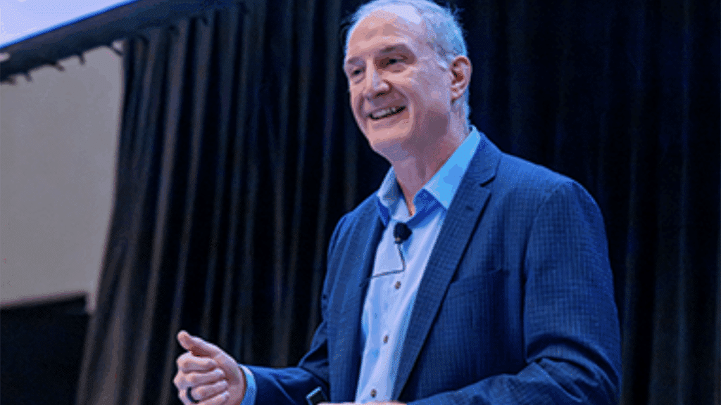 Eric Gebhardt, CTO of Wabtec, gave the keynote speech on day one of the Third Annual TTC Conference & Tour. (Caption and Photograph Courtesy of ENSCO)