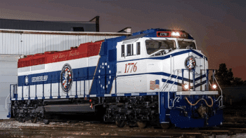 LSRC recently unveiled via social media LSRC SD70M 1776 with a special historical-based paint scheme in red, white and blue celebrating American independence. (Photograph Courtesy of LSRC)